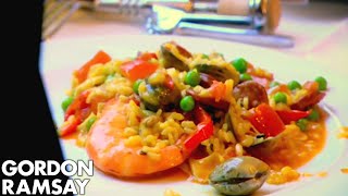 How To Make Paella  Gordon Ramsay [upl. by Yregram]