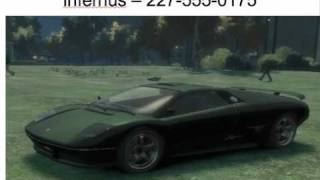 GTA IV  Cheat Code for Infernus [upl. by Arabrab827]