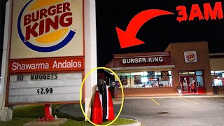 DONT GO TO AN ABANDONED BURGER KING OVERNIGHT OR BURGER KINGEXE WILL APPEAR  WE GOT CHASED [upl. by Asseralc]