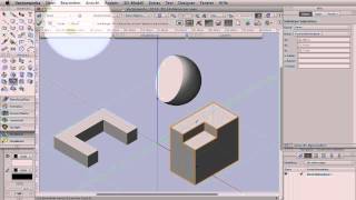 Vectorworks 2014 3D Hohlkörper [upl. by Alage48]