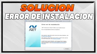 Como Solucionar el Error de Instalacion de Net Framework 2024 [upl. by Nohtan]