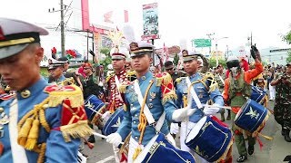 Parade Drumband gabungan dari Taruna AAL AAU AKPOL AKMIL dan Praja IPDN Trenggalek 2019 [upl. by Nevear]