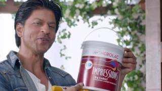 Nerolac TVC EID Specialfeat Shah Rukh Khan  Decorative Painting with Eco and Excel Total [upl. by Enelie]