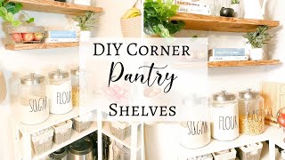 Corner DIY Pantry Shelves [upl. by Antonin]