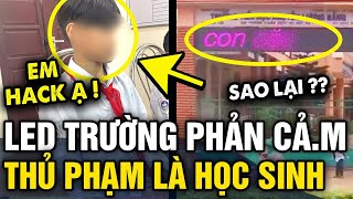 Nhiều BẢNG LED trường học ở Pleiku bị đổi thành NỘI DUNG BẬY thủ phạm là 1 HỌC SINH  Tin 3 Phút [upl. by Moina]