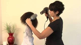 Tips on Hair Styling  How to Straighten Hair with a Blowdryer [upl. by Niklaus975]