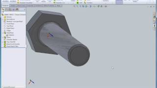 Inserting a Cosmetic Thread on an Existing Part [upl. by Ennaecarg]