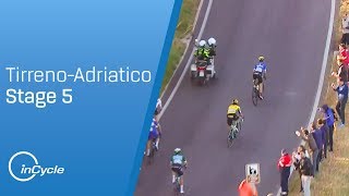 TirrenoAdriatico 2021 highlights Alaphilippe Van der Poel and Van Aert do battle [upl. by Pavkovic296]