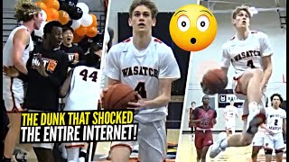 Wasatch Academys Brennan Rigsby SHOCKS THE INTERNET The Most UNEXPECTED Dunk Youll EVER SEE WOW [upl. by Goddart]