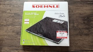 Soehnle Style Sense Compact 300 Slate  PersonenWaage im Test [upl. by Lrae]