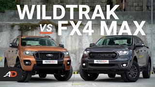 Ford Ranger Wildtrak vs Ford Ranger FX4 Max Review  Behind a Desk Comparo [upl. by Doscher]