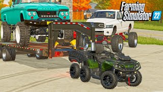 6X6 ATV vs FULLY LOADED GOOSENCK TRAILER [upl. by Randi555]