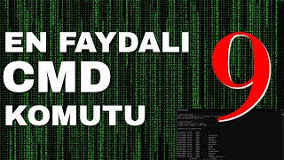 CMD KOMUTLARI İLE NELER YAPILABİLİR  En Faydalı 9 CMD Komutu [upl. by Asseniv]