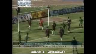 Los Goles de las Clasificatorias  Eliminatorias Sudamericanas Rumbo a Francia 1998 IDA [upl. by Hgielrebmik338]