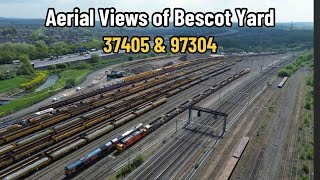 Aerial Views of Bescot Yard amp Bescot Stadium  inc 37405 amp 97304 [upl. by Africa]