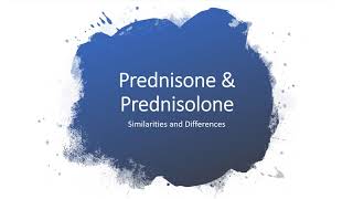 PREDNISONE and PREDNISOLONE SIMILARITIES AND DIFFERENCES [upl. by Dwayne]