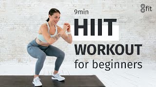 9minute HIIT Workout For Beginners to Start Your Fitness Journey [upl. by Nelleus]