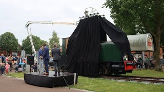 De onthulling van de gerestaureerde NS 164 voor het Vlechtersmuseum in Noordwolde [upl. by Tracy]