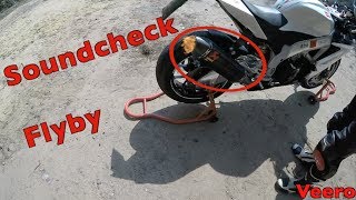 Soundcheck  Flyby  Akrapovic  Aprilia RSV4  Veero [upl. by Orlosky]