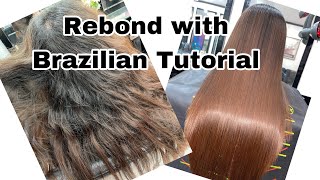 Rebond With Brazilian on Wavy Hair [upl. by Addison]