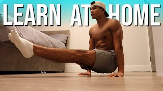 Home LSit Workout For Absolute Beginners  NO EQUIPMENT Calisthenics for Beginners [upl. by Akienaj]