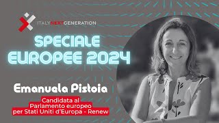 Speciale Europee 2024  Intervista con Emanuela Pistoia  Stati Uniti dEuropa [upl. by Esaj]