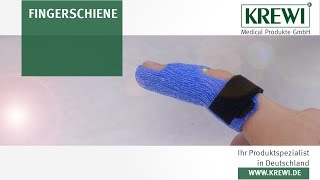 1 Fingerlagerungsschiene  Fraktur des Fingers Immobilisation  Ergotherapie [upl. by Kreda]