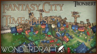 Making a DampD Fantasy City Wonderdraft TimeLapse Free Download [upl. by Newhall]