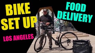 Uber Eats and DoorDash Bike Delivery Set Up [upl. by Minny]