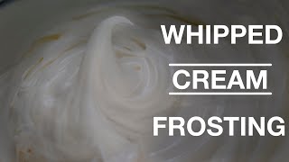 Stabilized Whipped Cream Frosting  Super Easy with Only 4 Ingredients  Angie J [upl. by Warfore]