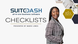 SuiteDash Features Checklists for Teams amp CRM Targets [upl. by Kial]