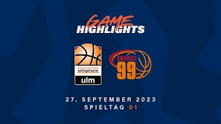 Game Highlights  ratiopharm ulm vs NINERS Chemnitz  Spieltag 01 Saison 202324 [upl. by Trah549]