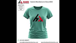 Custom TShirt by Hamd Textile Industries – Leading Manufacturer Since 2003 hamdtextileindustries [upl. by Tannie]