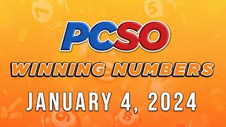 P525M Jackpot Super Lotto 649 2D 3D 6D and Lotto 642  January 4 2024 [upl. by Henni]