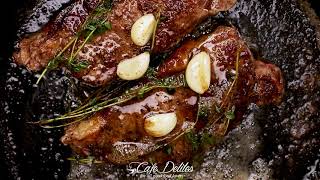 Butter Basted Steakhouse Steak [upl. by Pantia]