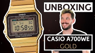 UNBOXING  Retro Casio A700 in Gold  Which one should I keep [upl. by Ahsel25]