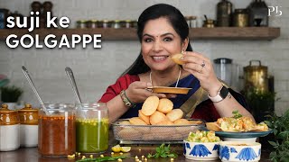 Suji ke Golgappe I Pani Puri Recipe I 10 मिनट में बनाएं सूजी के गोलगप्पे I Pankaj Bhadouria [upl. by Bullock]