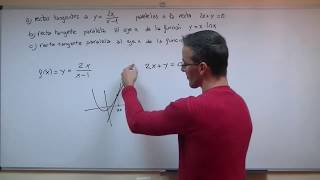 Ecuación recta tangente 04 BACHILLERATO matemáticas [upl. by Reade617]