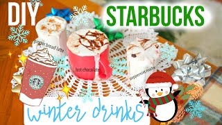 Vegan STARBUCKS HOLIDAY DRINKS RECIPES [upl. by Ydollem]