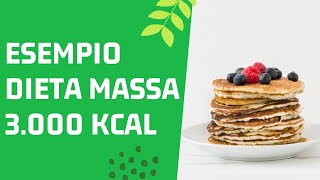 ESEMPIO DI DIETA Per Mettere Massa 3000Kcal [upl. by Aruon186]