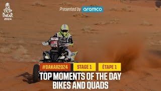 Bikes and Quads Top moments  Stage 1  Dakar2024 [upl. by Nalo]