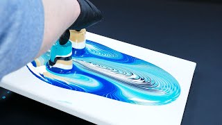 The Flip cup Symbiosis  CRAZY COMBINATION  Acrylic fluid Painting [upl. by Veriee640]