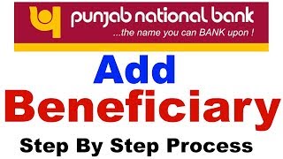 How To Add Beneficiary in Punjab National Bank For Fund Transfer  PNB Net Banking [upl. by Ver]