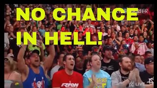 WWE UNIVERSE SINGING NO CHANCE IN HELL VINCE McMAHONS THEME RAW AFTER WRESTLEMANIA [upl. by Ellenwad]