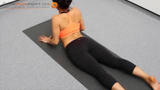 Correct A Lower Back Lumbar Spine Shift With A Prone Cobra Exercise  Level 4 [upl. by Suiramaj]