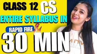 🔥Revise Complete Syllabus in 30 Minutes  CBSE Class 12 Computer Science class12 ai devin [upl. by Philine]