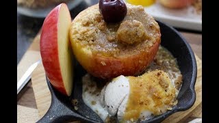 Apple Crumble With Homemade Custard Recipe by iCook by Seemi [upl. by Stromberg527]