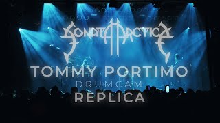 SONATA ARCTICA Tommy Portimo Replica Drumcam  Tampere 2992023 [upl. by Attikin793]