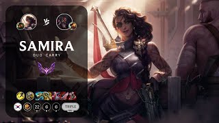 Samira ADC vs Lucian  KR Master Patch 141 [upl. by Ecadnarb732]