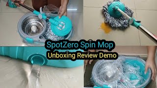 Best mop for home CleaningSpotzero Milton Royale Spin MopUnboxing Review with DemoMilton spotzero [upl. by Meredithe]